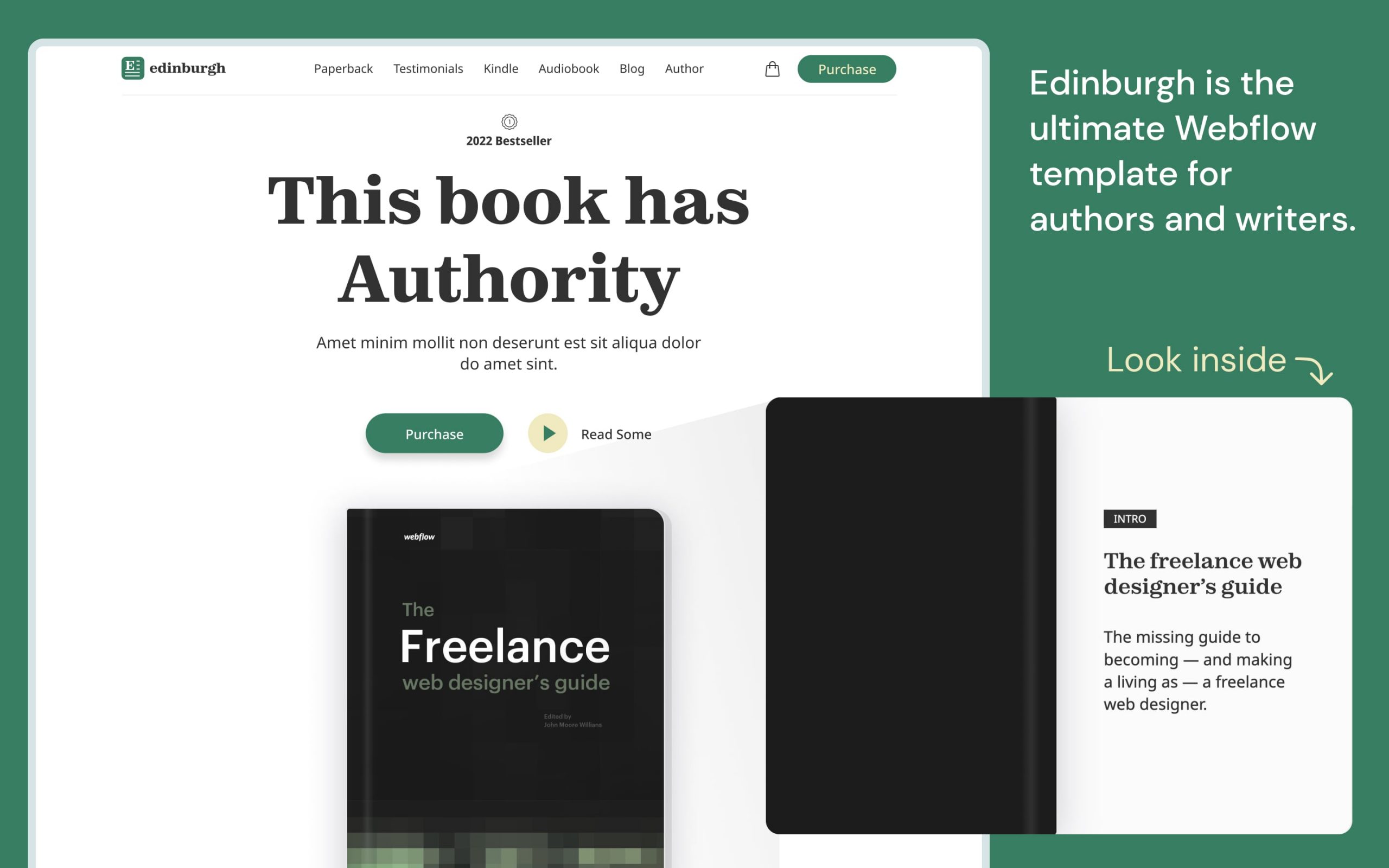 Edinburgh Webflow Portfolio Website