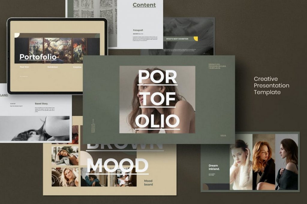 A portfolio template should be designed to showcase your work 